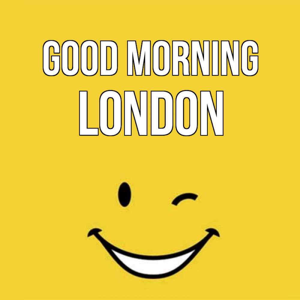 Greetings card с именем, London Good morning оранжевый фон Greetings with text for free download 