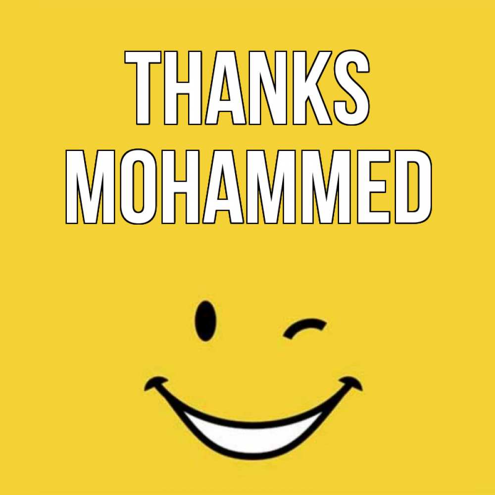 Greetings card с именем, Mohammed Thanks благодарю и улыбаюсь Greetings with text for free download 