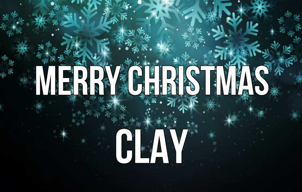 Greetings card с именем, Clay Merry Christmas Снежинки Greetings with text for free download 
