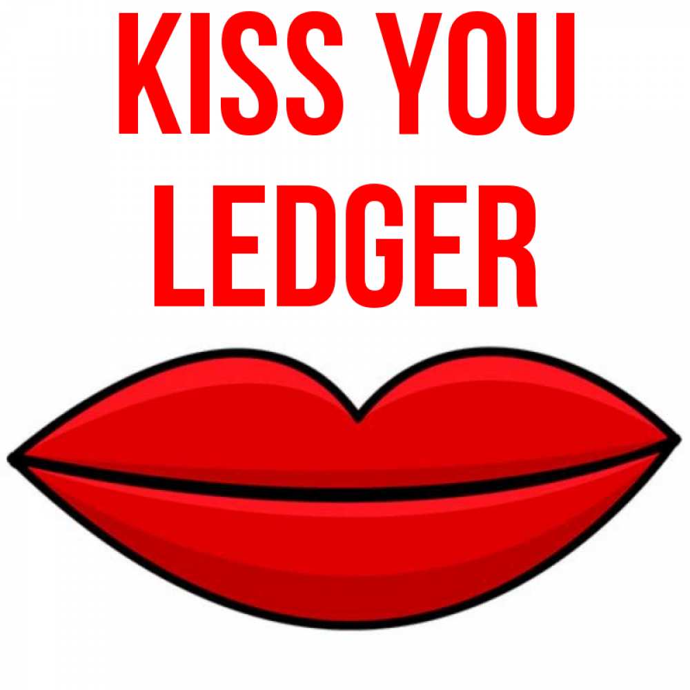 Greetings card с именем, Ledger Kiss you губы векторные Greetings with text for free download 
