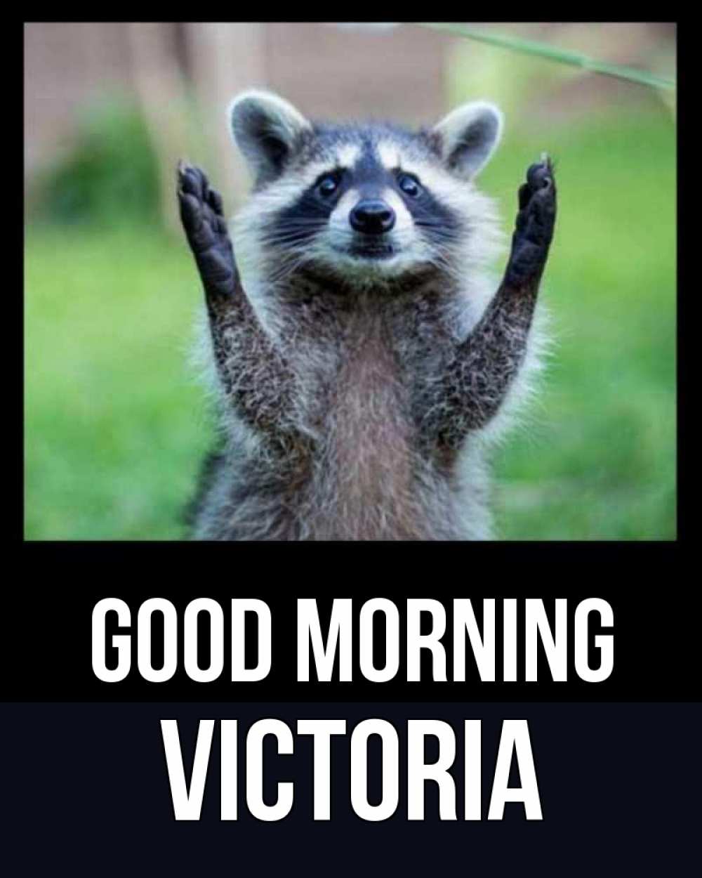 Greetings card с именем, Victoria Good morning хорошее настроение утречком Greetings with text for free download 