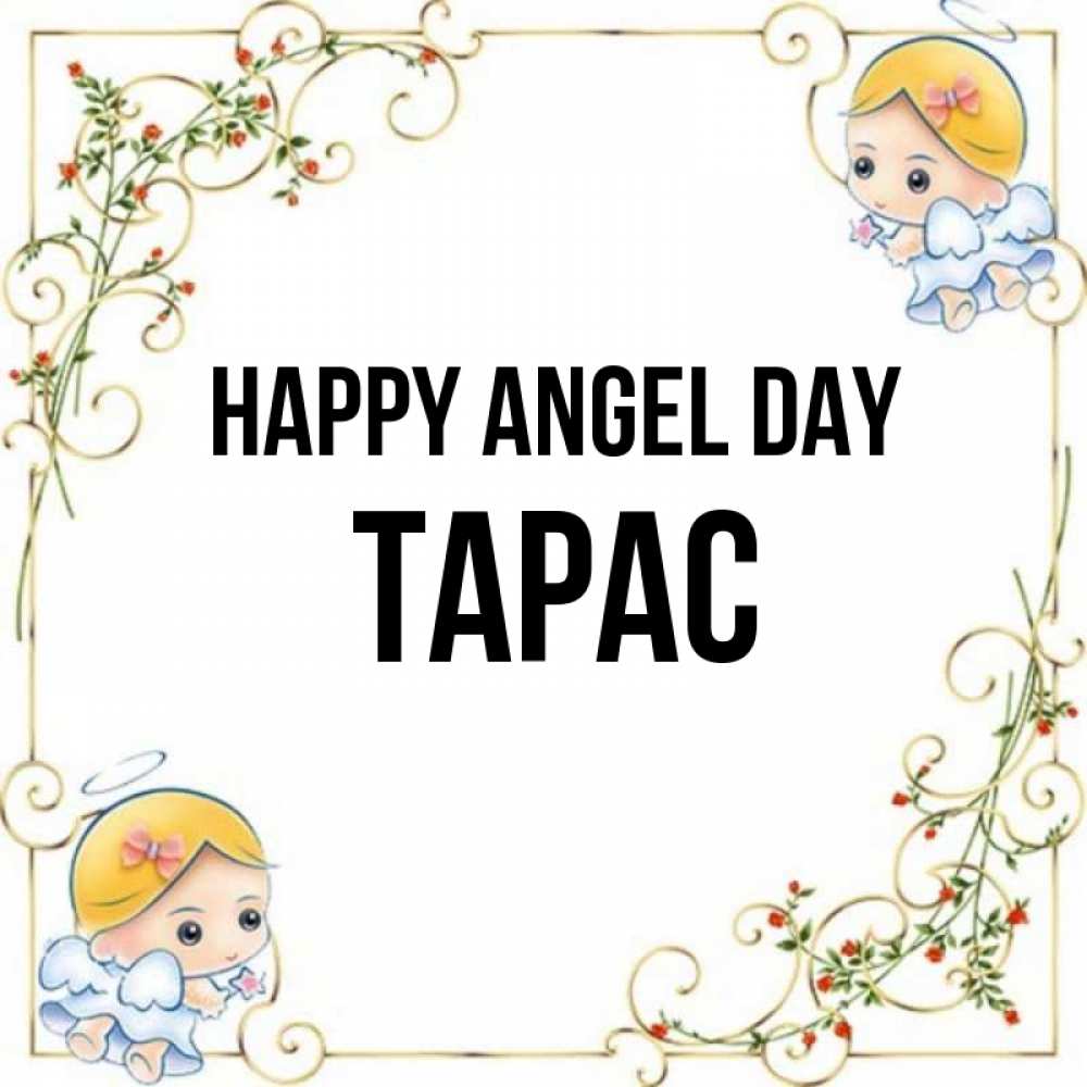 Greetings card с именем, Тарас happy angel day девочки ангелы Greetings with text for free download 