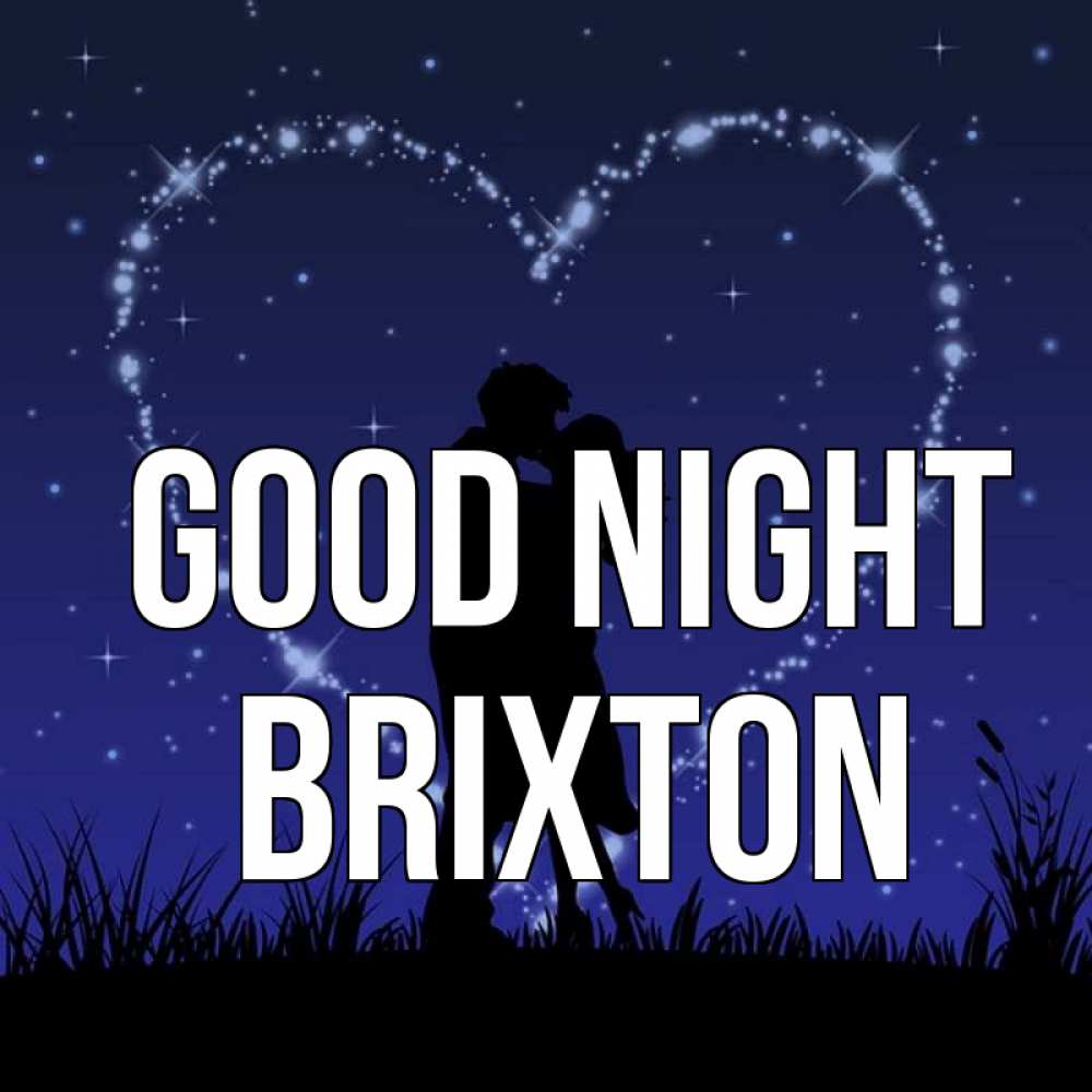 Greetings card с именем, Brixton Good night сладких снов Greetings with text for free download 