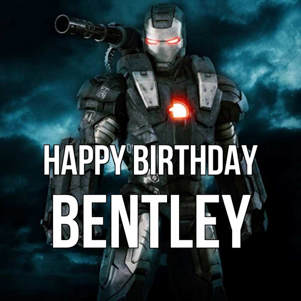Greetings card с именем, Bentley Happy Birthday марвел супергерой в новом костюме Greetings with text for free download 