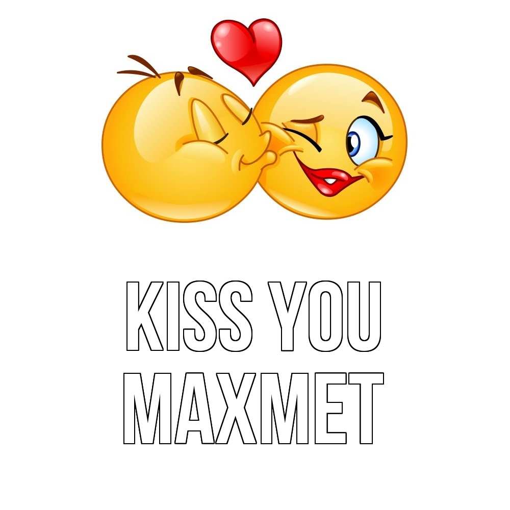 Greetings card с именем, МАХМЕТ Kiss you губы и белые зубы Greetings with text for free download 