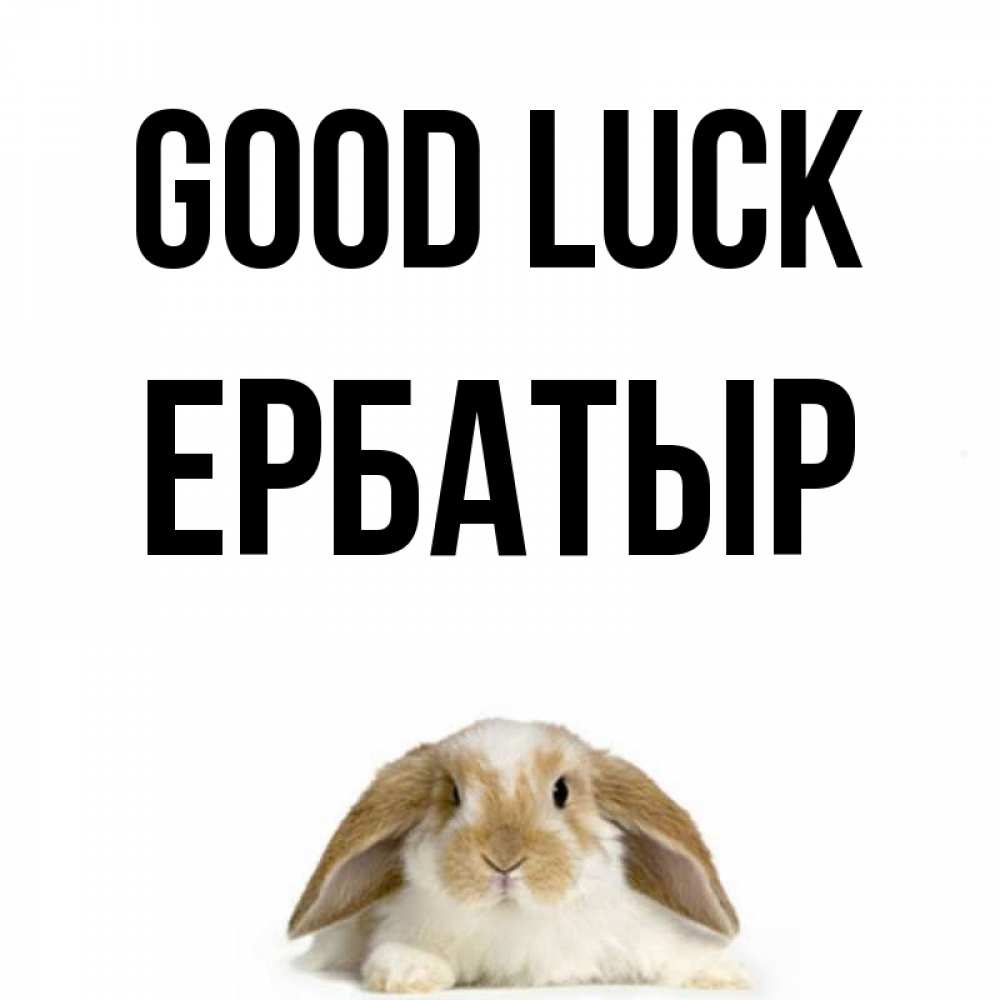 Greetings card с именем, Ербатыр Good luck открытки с произвольным текстом который можно вставить в открытку и создать ее самостоятельно бесплатно онлайн Greetings with text for free download 