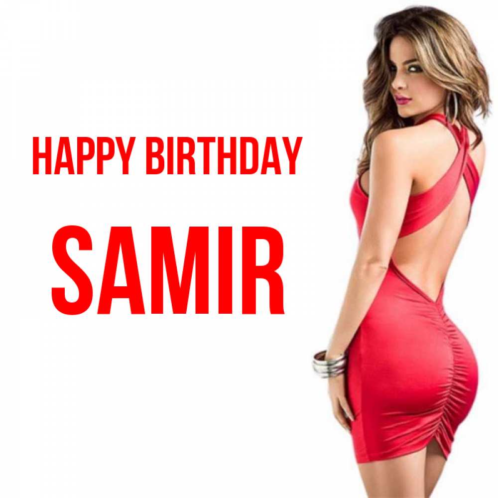 Greetings card с именем, Samir Happy Birthday Поздравительная открытка для парня или подруги Greetings with text for free download 