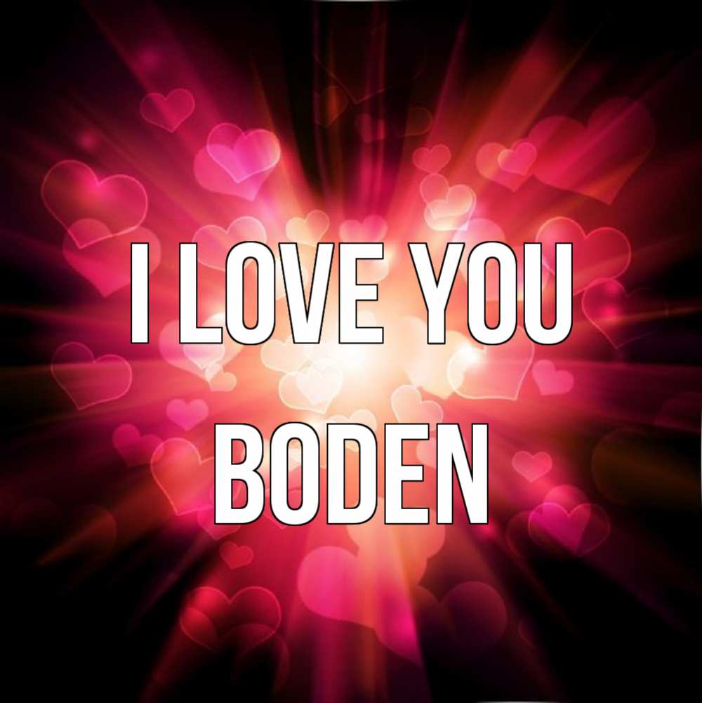 Greetings card с именем, Boden I love you рамочка 1 Greetings with text for free download 