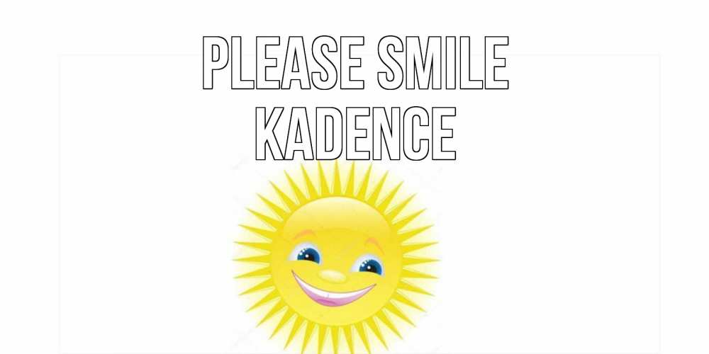 Greetings card с именем, Kadence Please smile пожелания позитивные Greetings with text for free download 