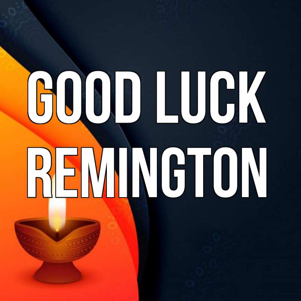 Greetings card с именем, Remington Good luck абстрактный фон Greetings with text for free download 