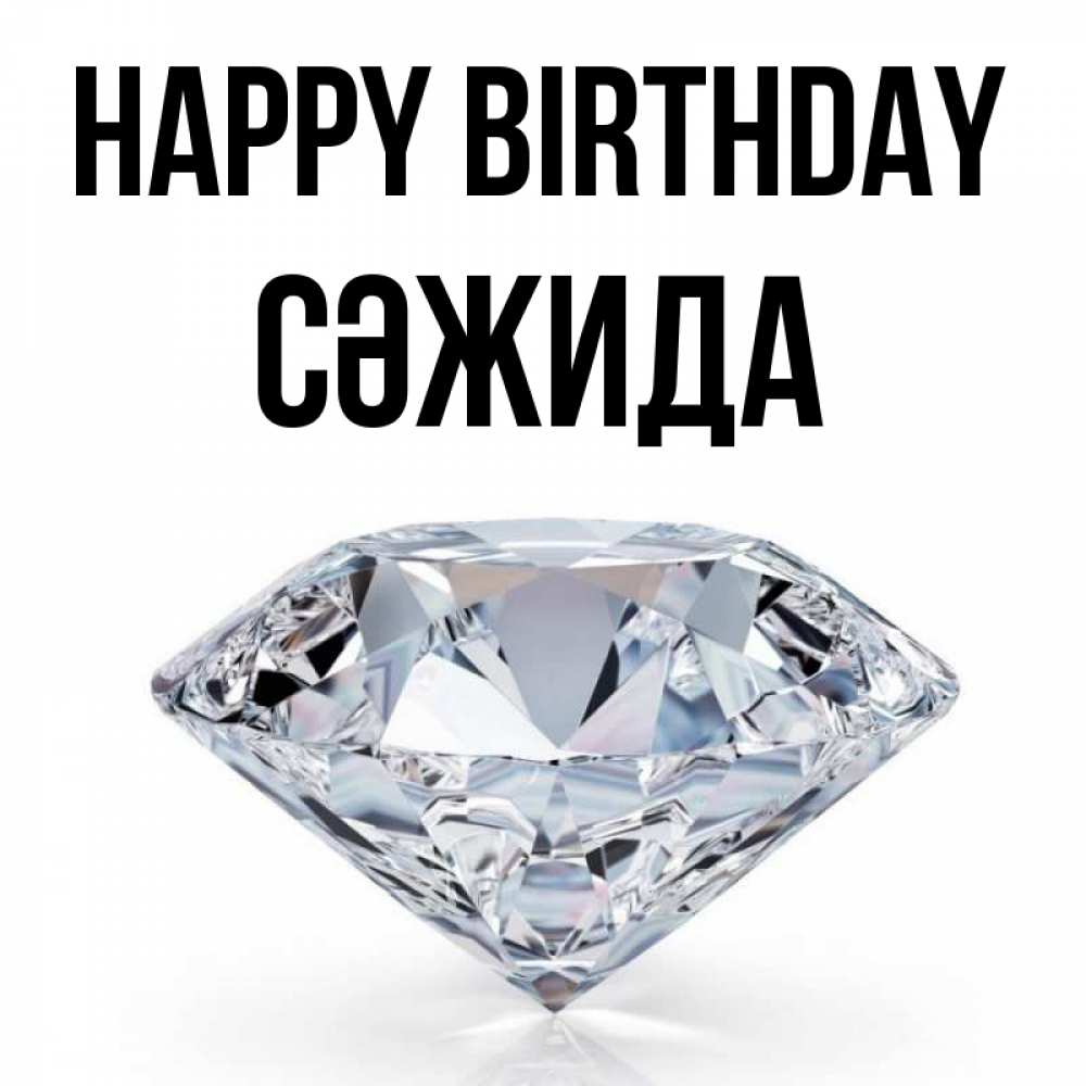 Greetings card с именем, СӘЖИДА Happy Birthday к пожеланием быть богатым Greetings with text for free download 