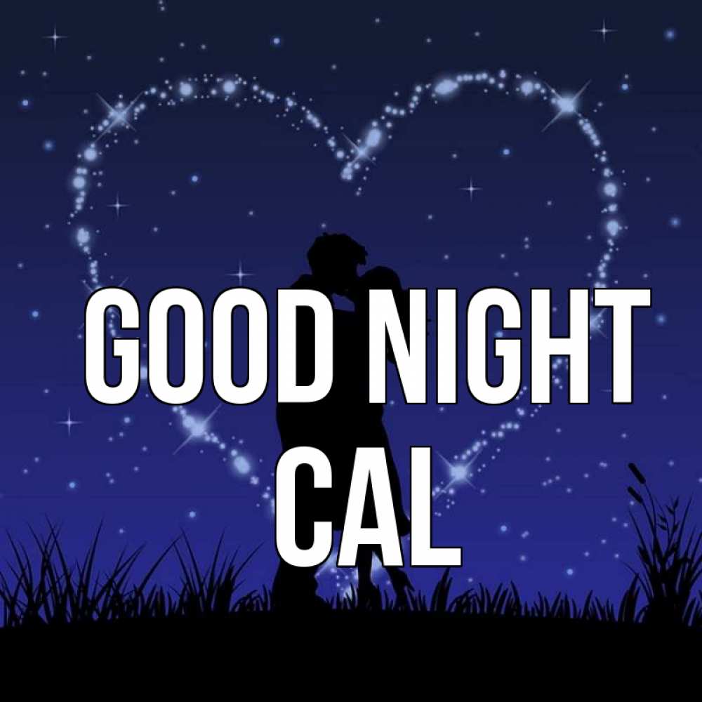 Greetings card с именем, Cal Good night сладких снов Greetings with text for free download 