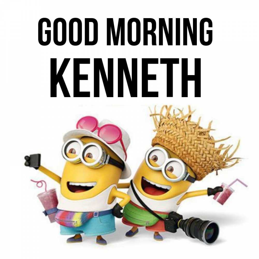 Greetings card с именем, Kenneth Good morning карнавал Greetings with text for free download 