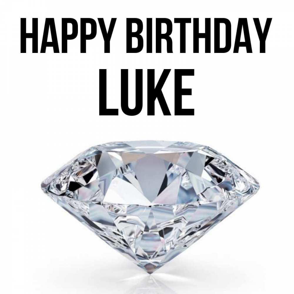 Greetings card с именем, Luke Happy Birthday к пожеланием быть богатым Greetings with text for free download 
