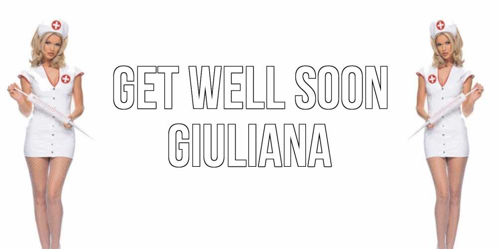 Greetings card с именем, Giuliana Get well soon открытки с медсестрой Greetings with text for free download 