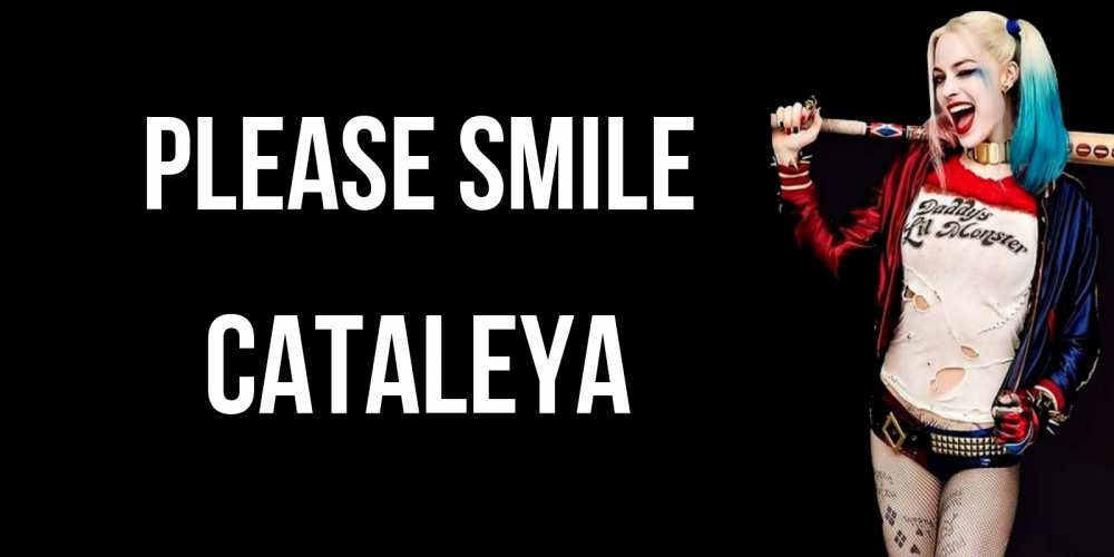 Greetings card с именем, Cataleya Please smile пожелания быть позитивным Greetings with text for free download 
