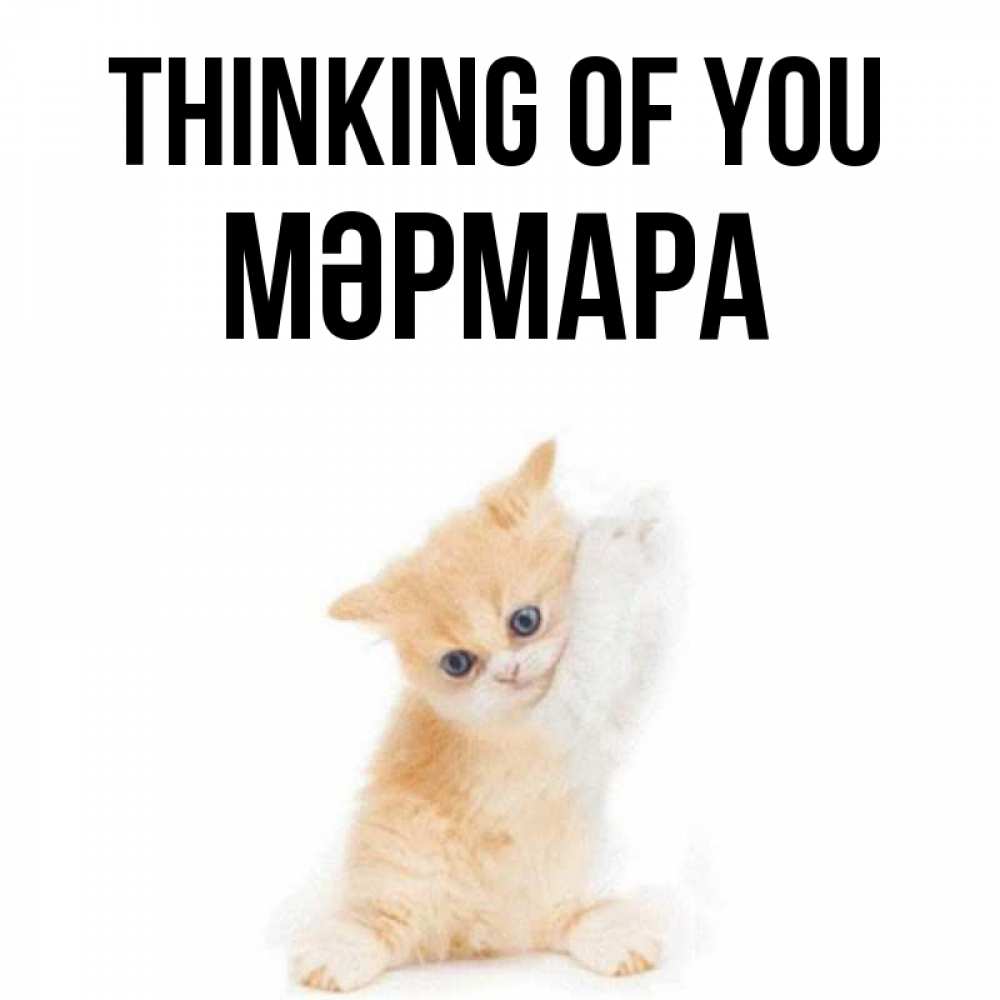 Greetings card с именем, МӘРМАРА Thinking of you зверушки и милота Greetings with text for free download 