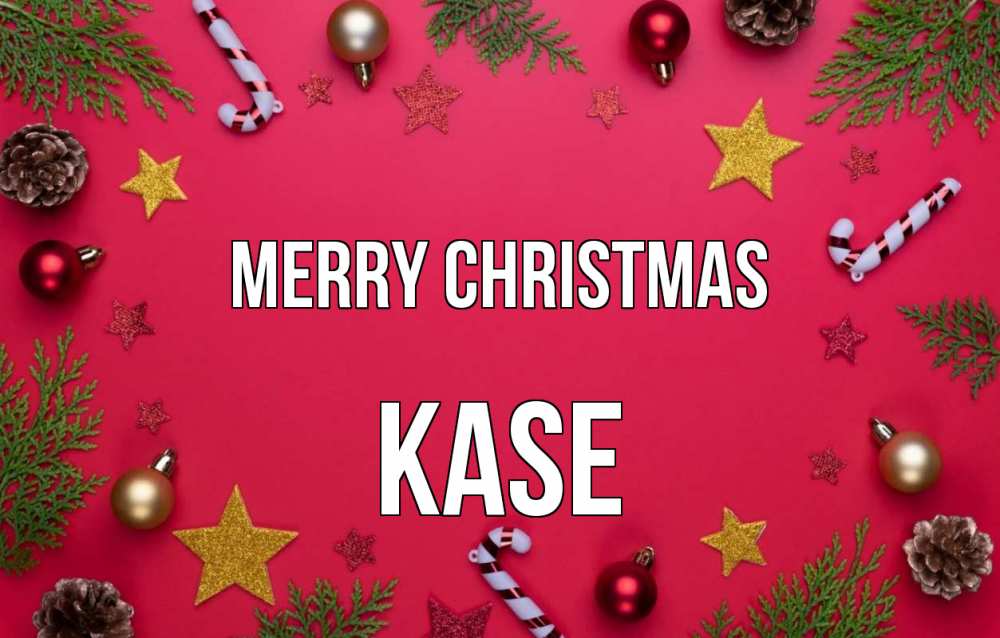 Greetings card с именем, Kase Merry Christmas с рождеством Greetings with text for free download 