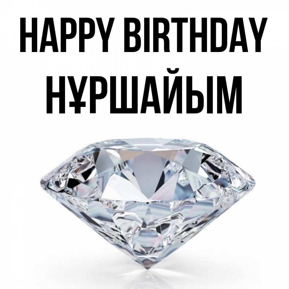 Greetings card с именем, НҰРШАЙЫМ Happy Birthday к пожеланием быть богатым Greetings with text for free download 