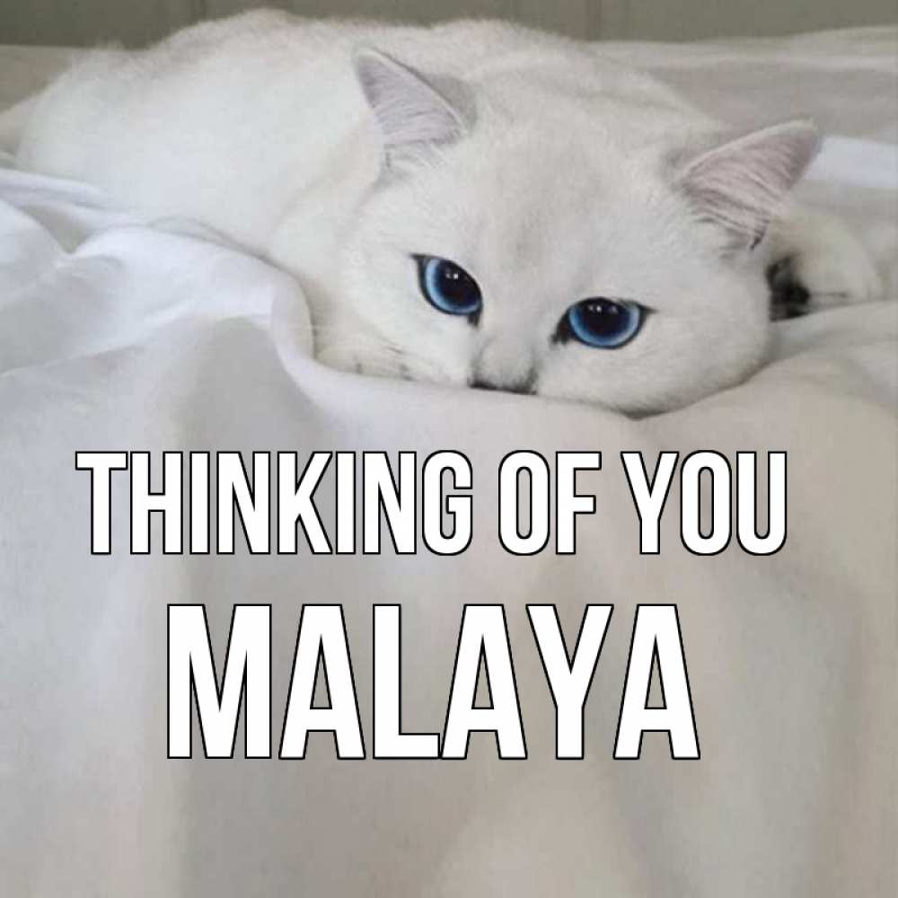 Greetings card с именем, Malaya Thinking of you я очень по тебе скучаю и тоскую Greetings with text for free download 
