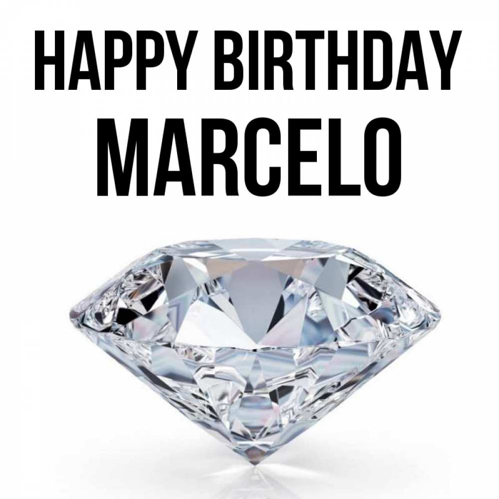 Greetings card с именем, Marcelo Happy Birthday к пожеланием быть богатым Greetings with text for free download 