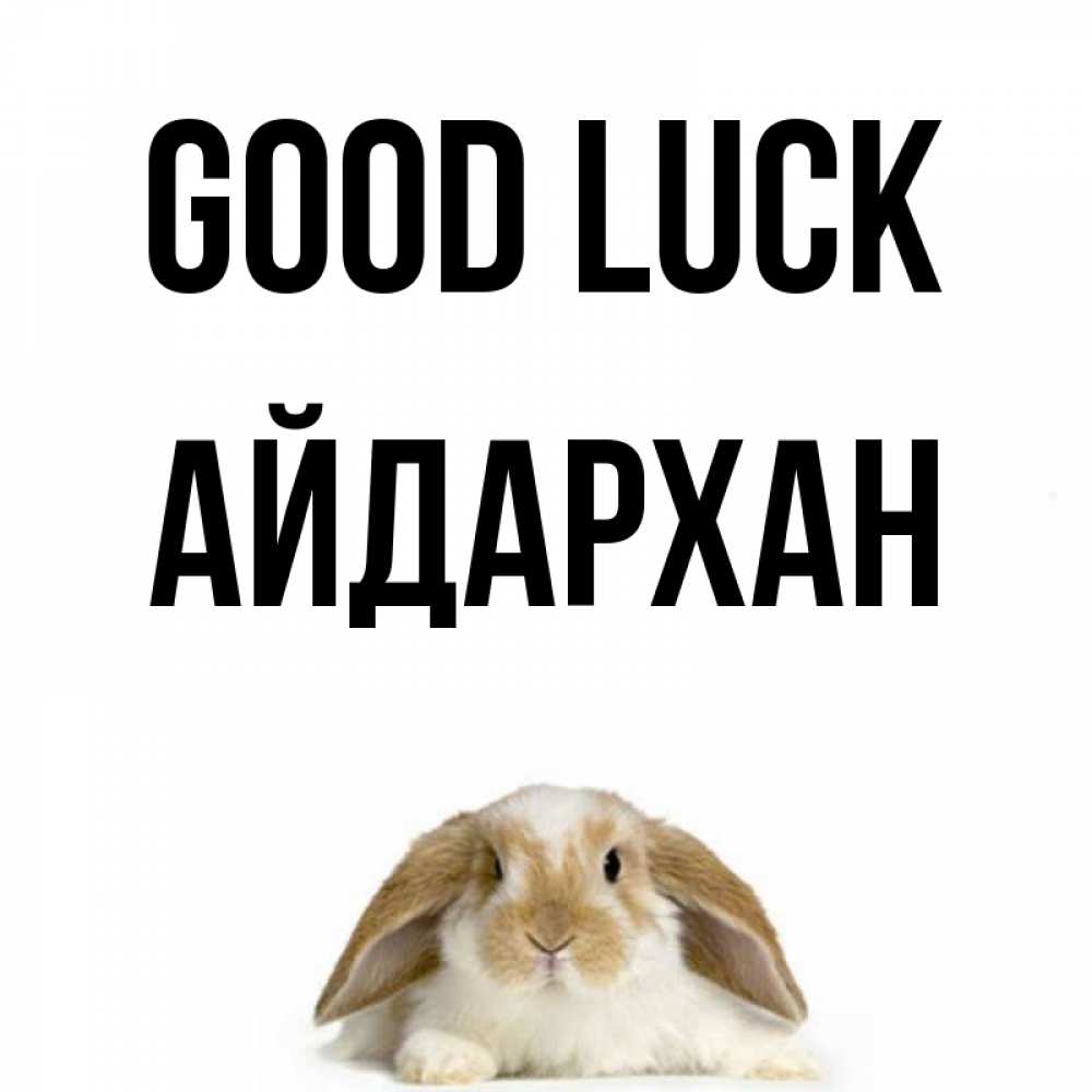 Greetings card с именем, Айдархан Good luck открытки с произвольным текстом который можно вставить в открытку и создать ее самостоятельно бесплатно онлайн Greetings with text for free download 
