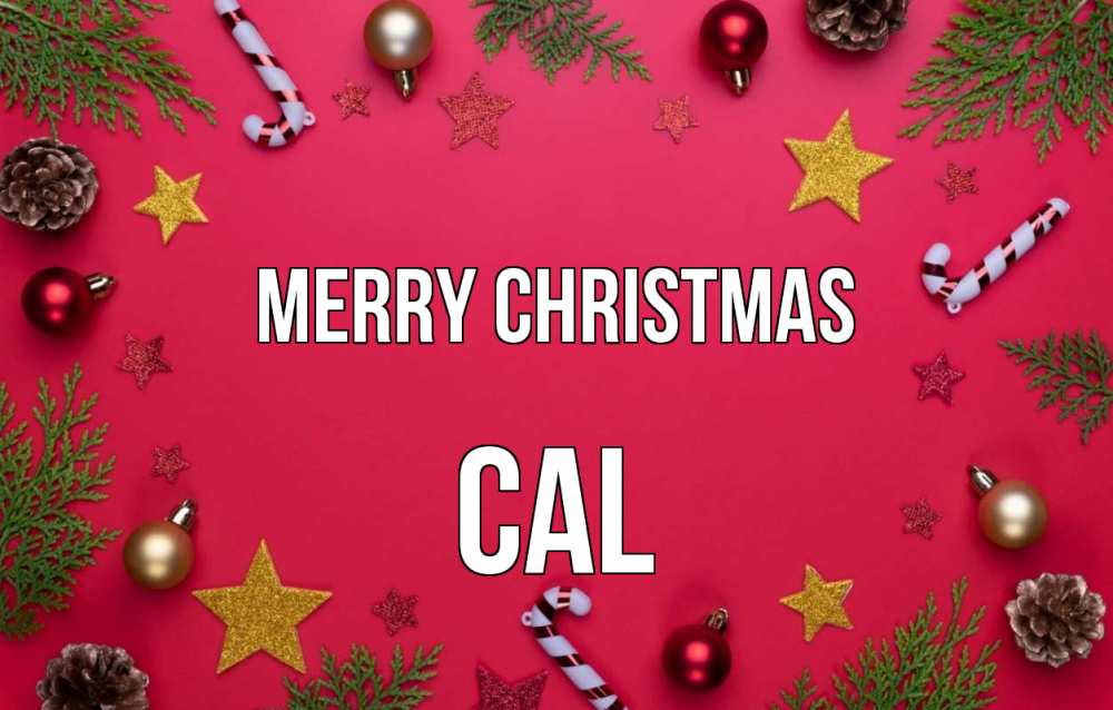 Greetings card с именем, Cal Merry Christmas с рождеством Greetings with text for free download 