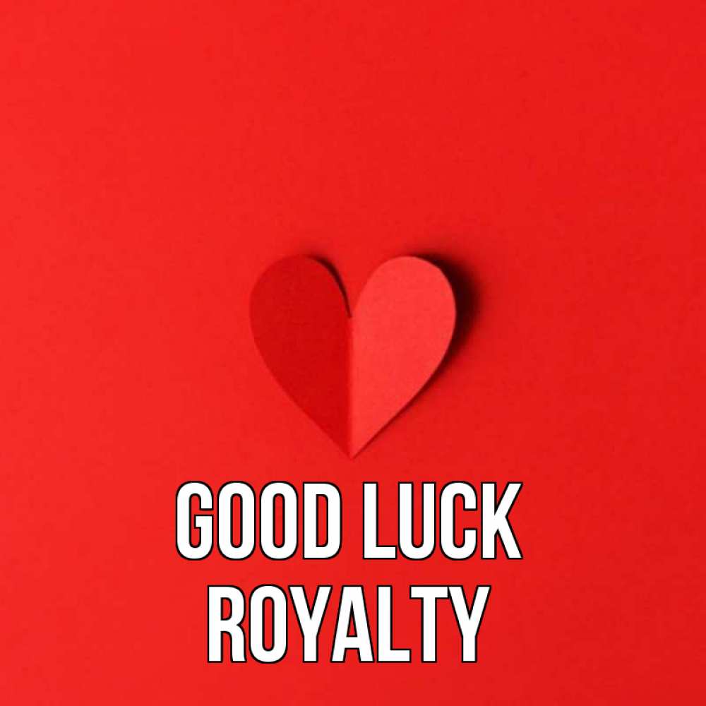 Greetings card с именем, Royalty Good luck пусть повезет для любимых 1 Greetings with text for free download 