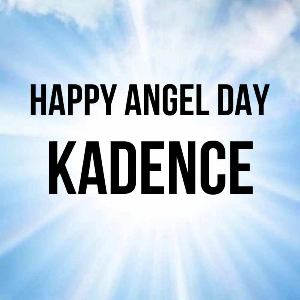 Greetings card с именем, Kadence happy angel day свет небесный Greetings with text for free download 