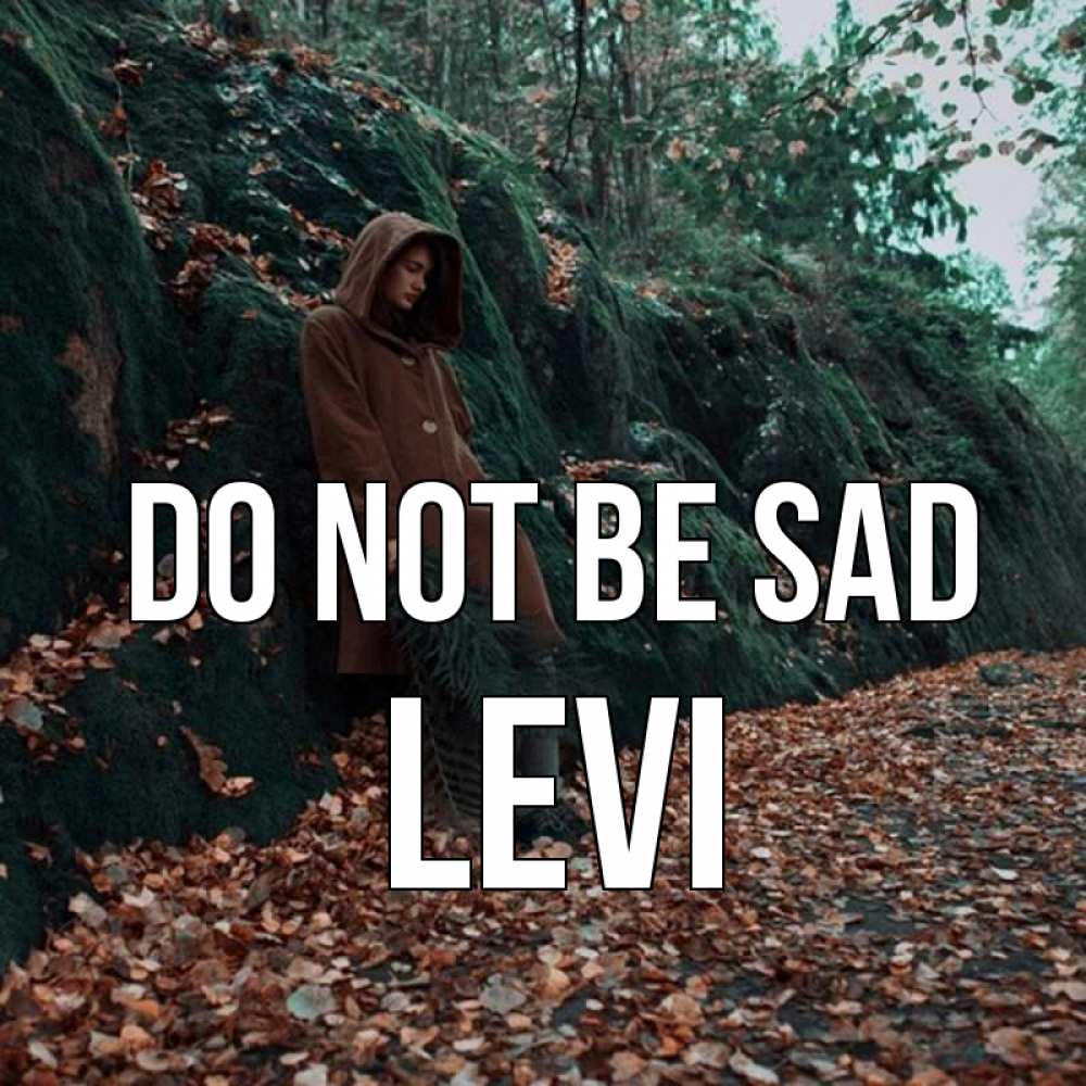 Greetings card с именем, Levi Do not be sad осенний лес Greetings with text for free download 