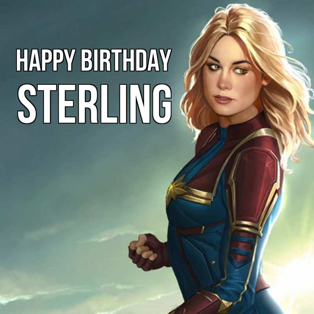 Greetings card с именем, Sterling Happy Birthday холод жара Greetings with text for free download 