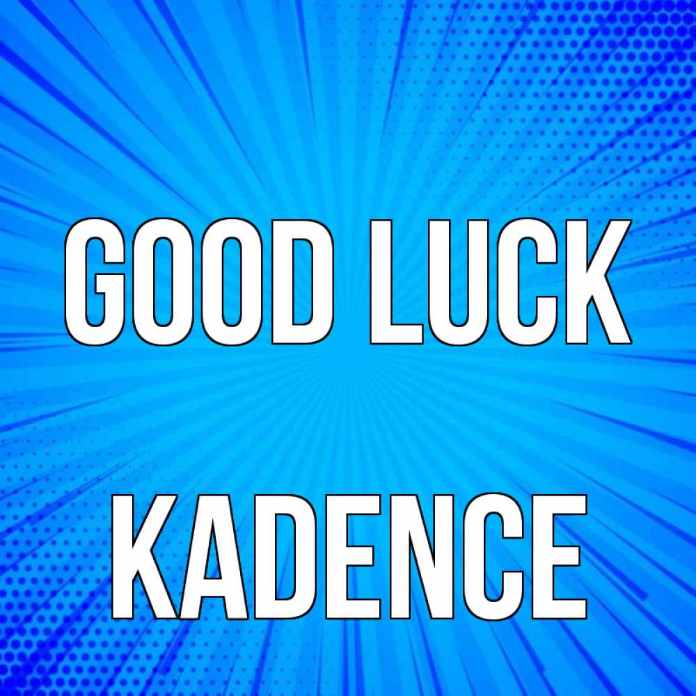 Greetings card с именем, Kadence Good luck на удачу Greetings with text for free download 