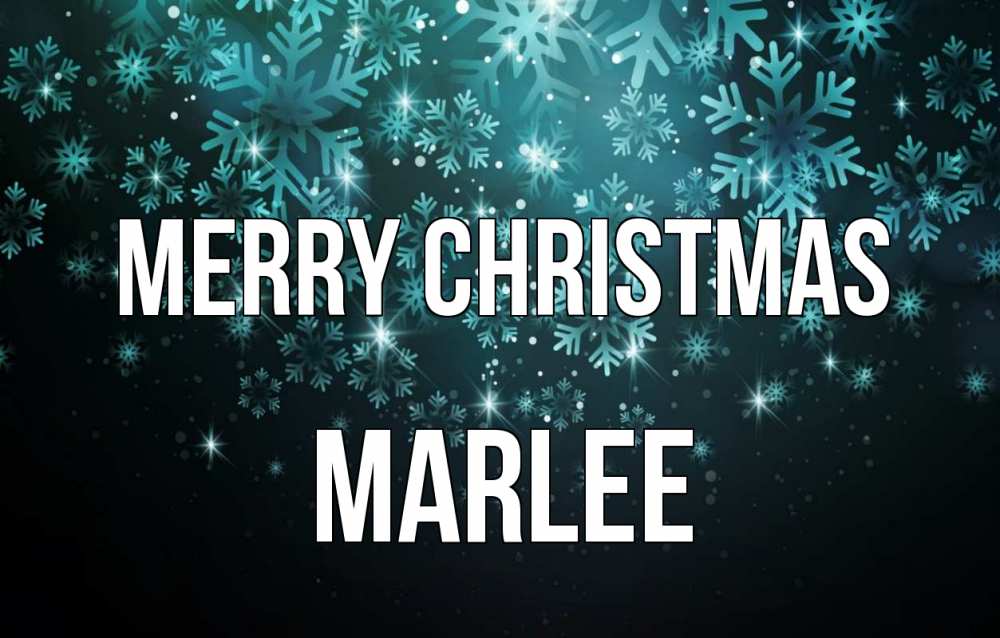 Greetings card с именем, Marlee Merry Christmas Снежинки Greetings with text for free download 