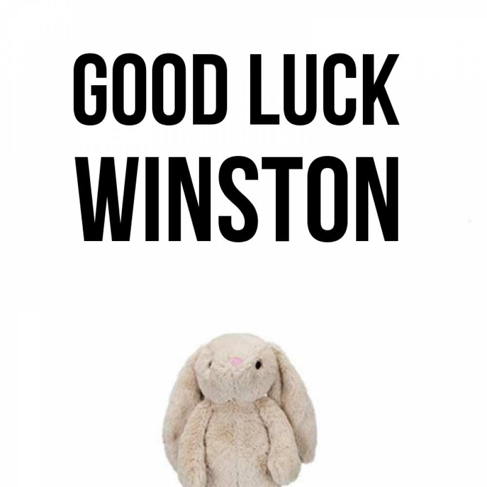 Greetings card с именем, Winston Good luck сайт создаватель открыток Greetings with text for free download 