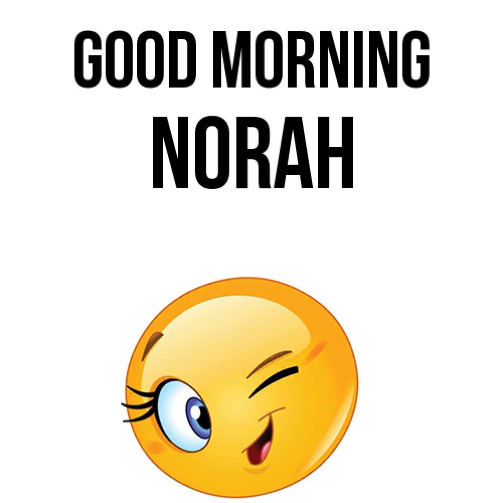 Greetings card с именем, Norah Good morning хорошее настроение Greetings with text for free download 