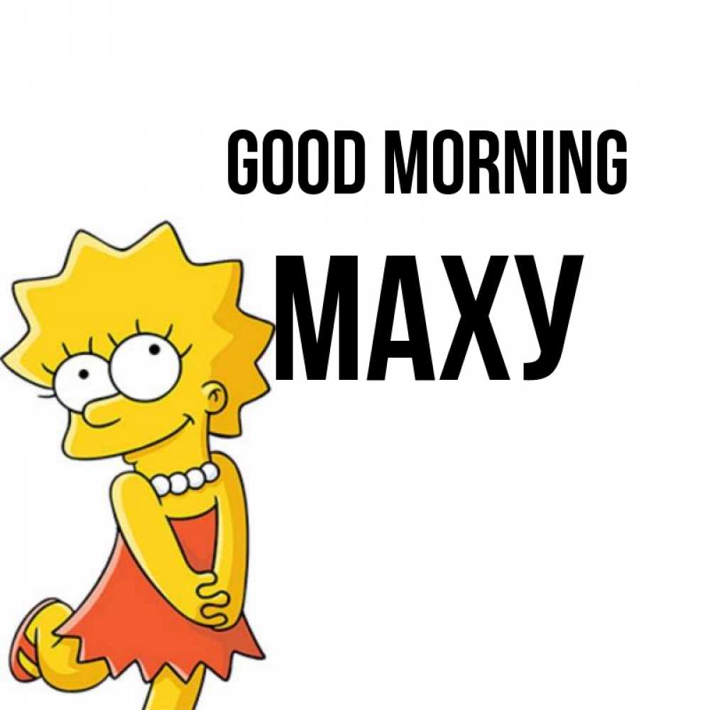 Greetings card с именем, МАХУ Good morning в платье и ожерелье Greetings with text for free download 