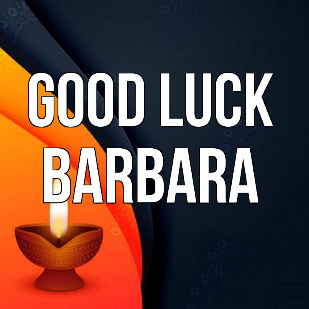 Greetings card с именем, Barbara Good luck абстрактный фон Greetings with text for free download 