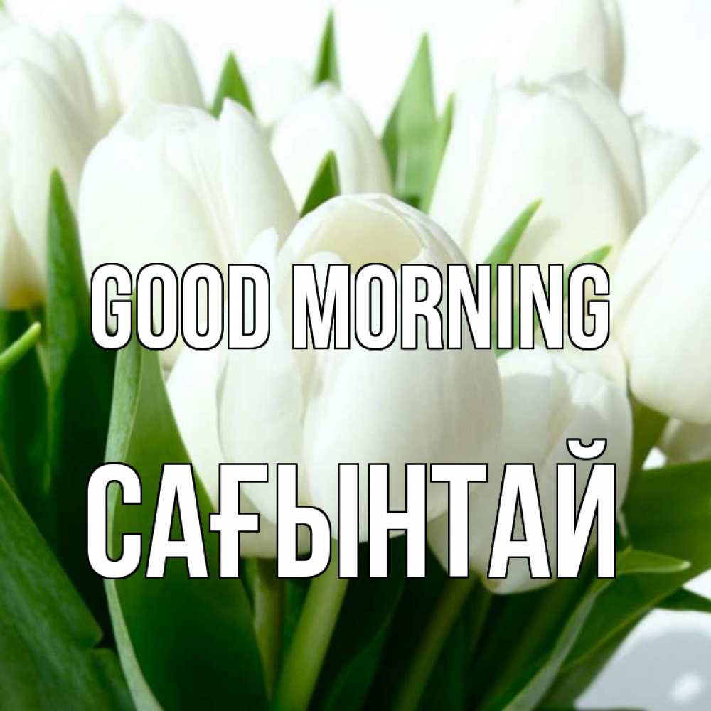 Greetings card с именем, Сағынтай Good morning открытки на каждый день по именам Greetings with text for free download 