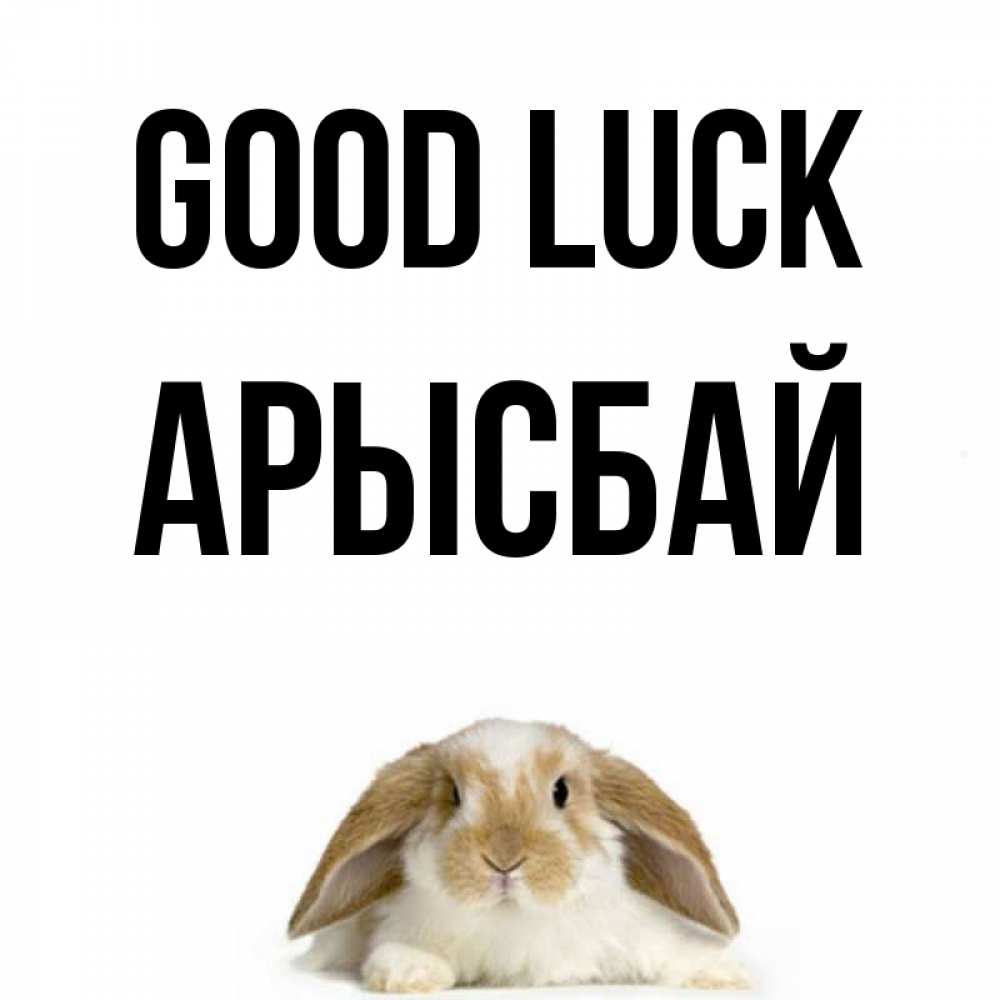 Greetings card с именем, Арысбай Good luck открытки с произвольным текстом который можно вставить в открытку и создать ее самостоятельно бесплатно онлайн Greetings with text for free download 