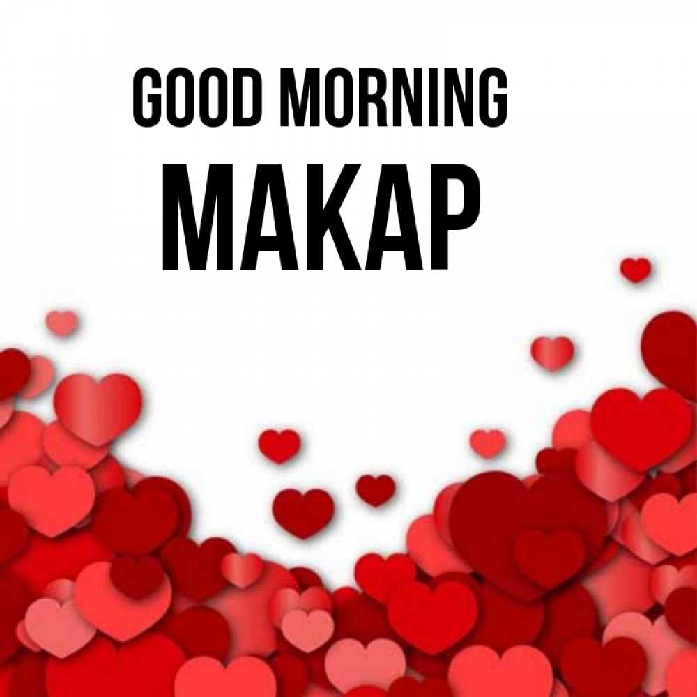 Greetings card с именем, Макар Good morning хорошего настроения Greetings with text for free download 