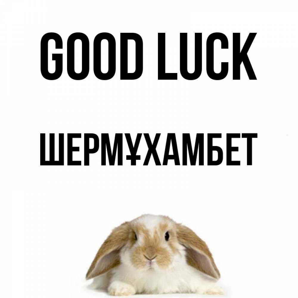 Greetings card с именем, ШЕРМҰХАМБЕТ Good luck открытки с произвольным текстом который можно вставить в открытку и создать ее самостоятельно бесплатно онлайн Greetings with text for free download 