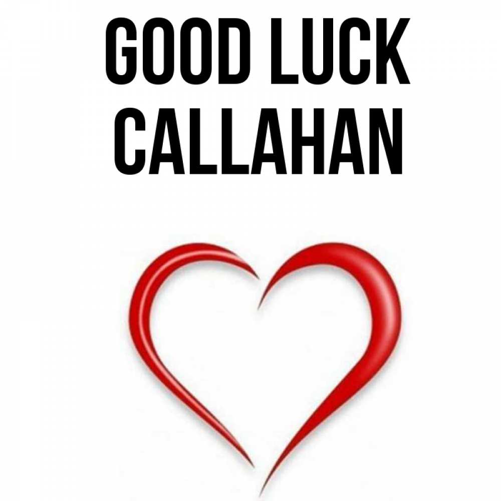 Greetings card с именем, Callahan Good luck для удачливых людей Greetings with text for free download 