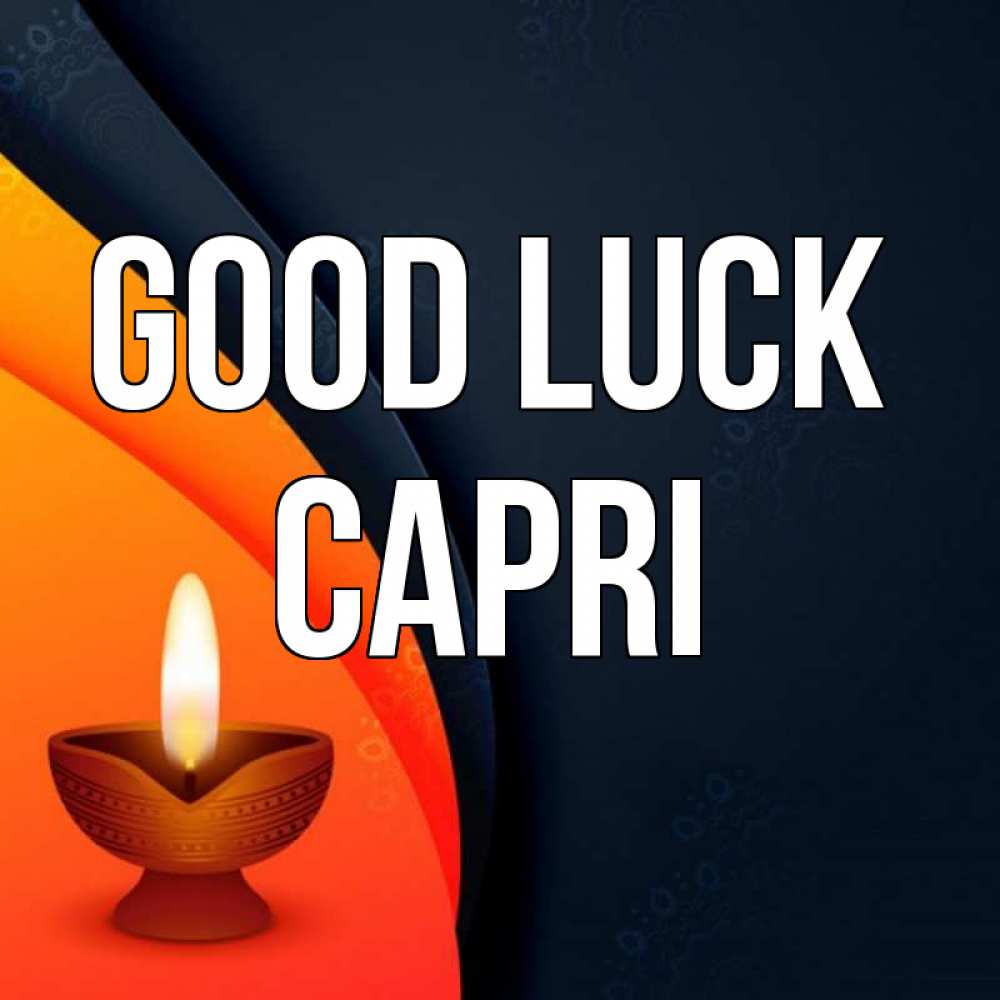 Greetings card с именем, Capri Good luck абстрактный фон Greetings with text for free download 