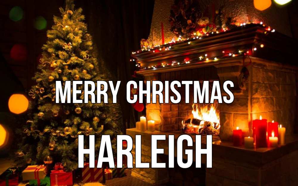 Greetings card с именем, Harleigh Merry Christmas новый год Greetings with text for free download 
