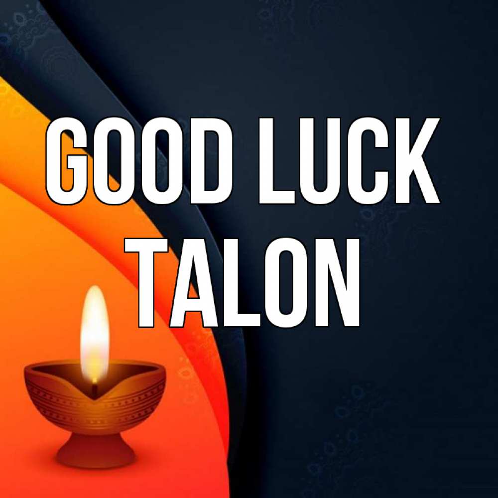 Greetings card с именем, Talon Good luck абстрактный фон Greetings with text for free download 