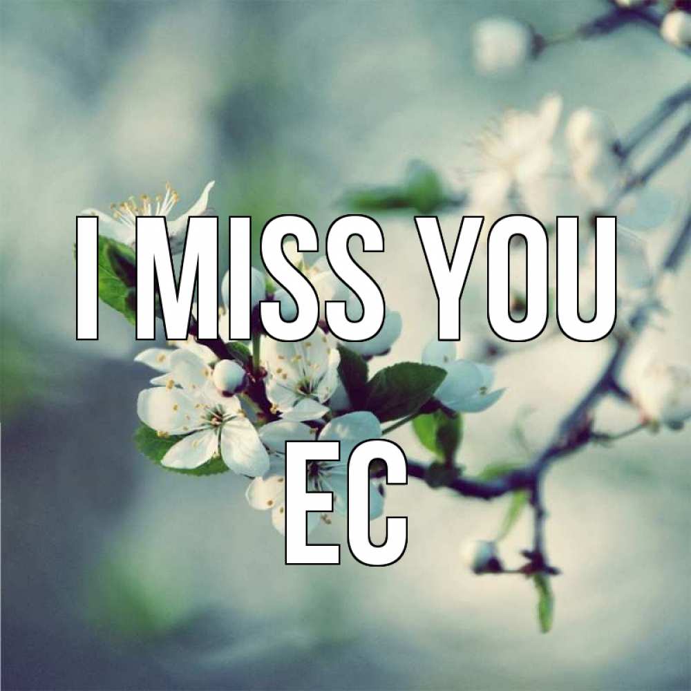 Greetings card с именем, Ес I miss you весна Greetings with text for free download 