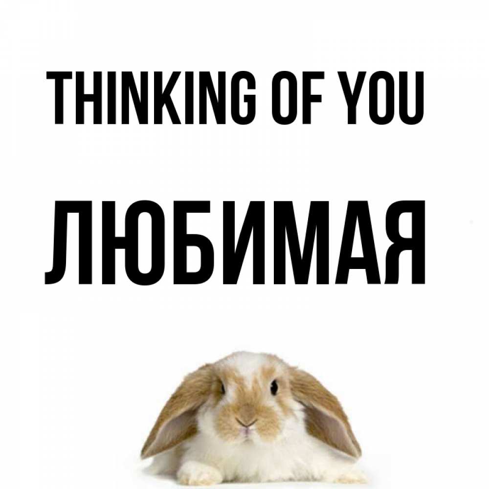 Greetings card с именем, Любимая Thinking of you подписать своими руками онлайн Greetings with text for free download 
