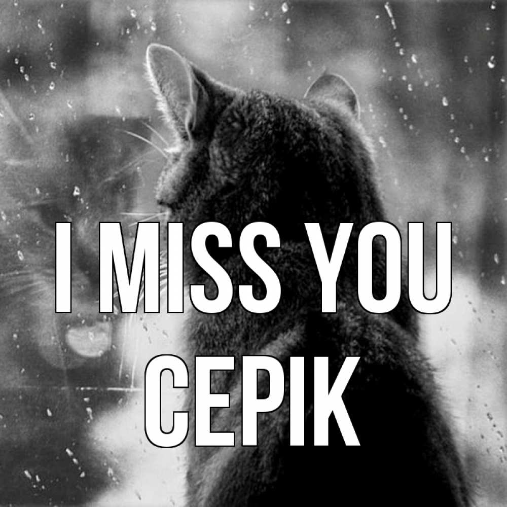 Greetings card с именем, СЕРІК I miss you скорее ко мне приходи 1 Greetings with text for free download 