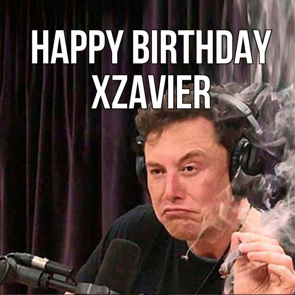 Greetings card с именем, Xzavier Happy Birthday МЕМ Greetings with text for free download 