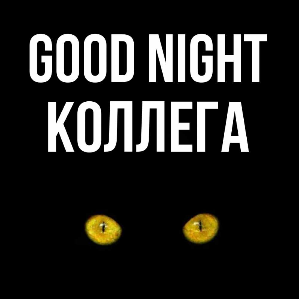 Greetings card с именем, Коллега Good night сладких снов бесстрашный мой дружочек Greetings with text for free download 